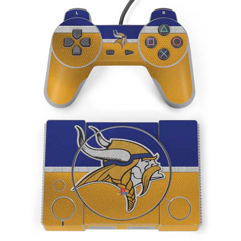 NFL Minnesota Vikings Vintage PlayStation Classic Bundle Skin